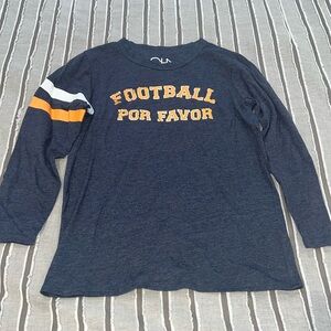 Boys SZ 14 CHASER Long sleeve distressed football shirt